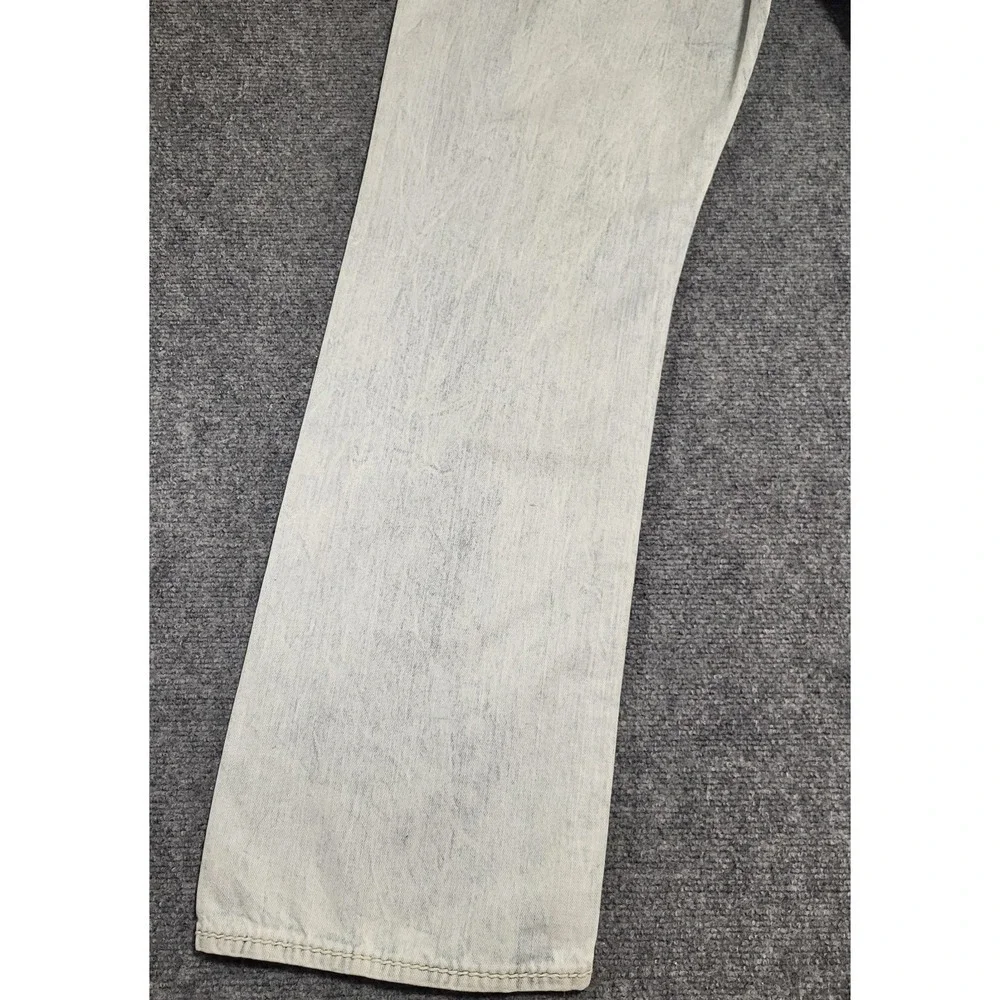 Vtg True Religion Men's Ricky Straight Leg Natural Mega T White/Red Jeans Sz 40